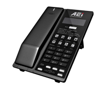 Analogový telefon s DECT základnou  a LCD AEI  AVM-8108-SMK